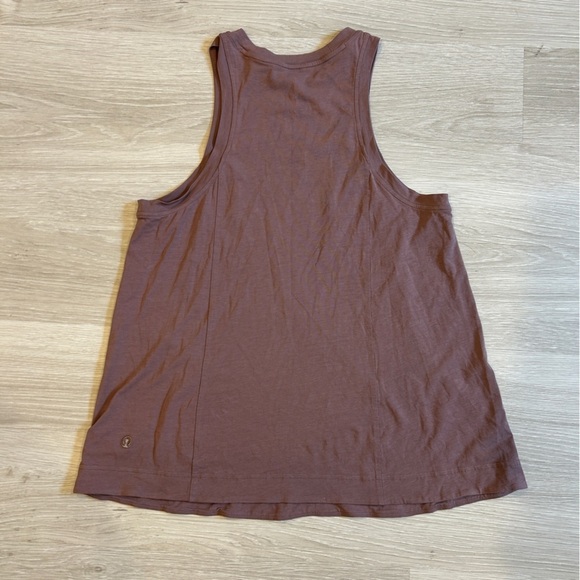 Lululemon Women’s Purple Long Cotton Crewneck Tank - Small - Picture 2 of 4